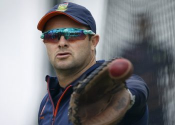 South Africa head coach Mark Boucher during practice, Action Images via Reuters