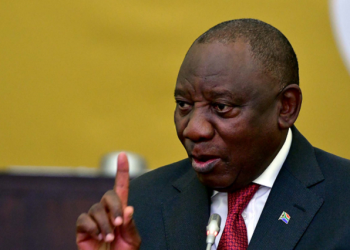 President Cyril Ramaphosa answers questions in the National Assembly