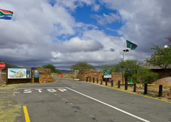 The gate to the Valley of Desolation in Graaff-Reinet.