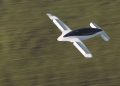 A handout picture from Munich of a flying taxi startup Lilium showing its five-seater prototype