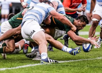 Springboks in their Rugby Championship clash against Argentina in Buenos Aires, 17 September 2022.
