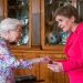 Britain's Queen Elizabeth receives Scotland's First Minister Nicola Sturgeon during an audience at the Palace of Holyroodhouse, as part of her traditional trip to Scotland for Holyrood Week, in Edinburgh, Scotland, Britain, June 29, 2022.