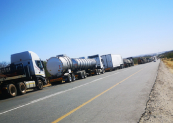 [File Image]: Ferry goods trucks from SA to other African countries form long queues at border posts.