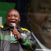 File Image: ANC President Cyril Ramaphosa addresses supporters at a party event.