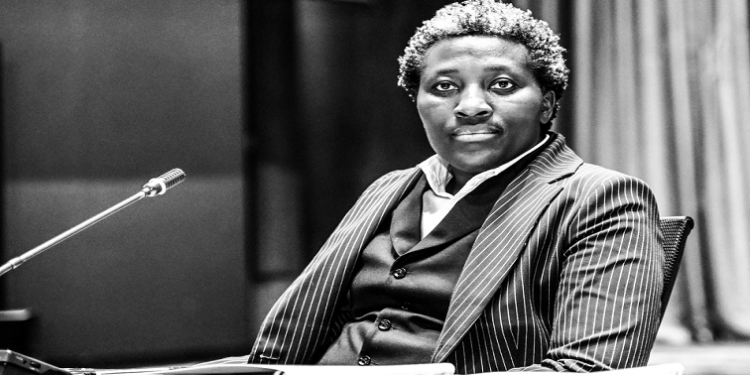 A candidate for the secondment to the Land Claims Court in the Gauteng Division of the High Court, Luleka Flatela, appearing before the Judicial Service Commission in Sandton, Johannesburg on October 6, 2022.