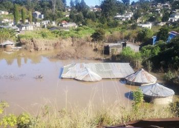 Homes submerged after April 2022 floods in Hammersdale, KZN