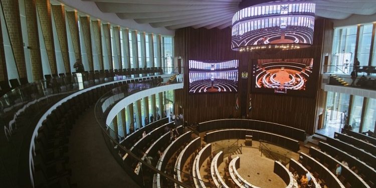 A view of the City of Johannesburg council chamber in Braamfontein.