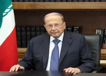 Michel Aoun, the 89-year-old Christian president.