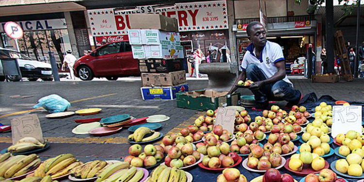 Johannesburg informal traders.
