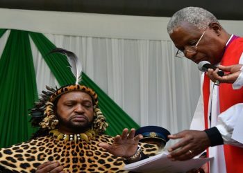 AmaZulu King MisuZulu Ka Zwelithini during his coronation
