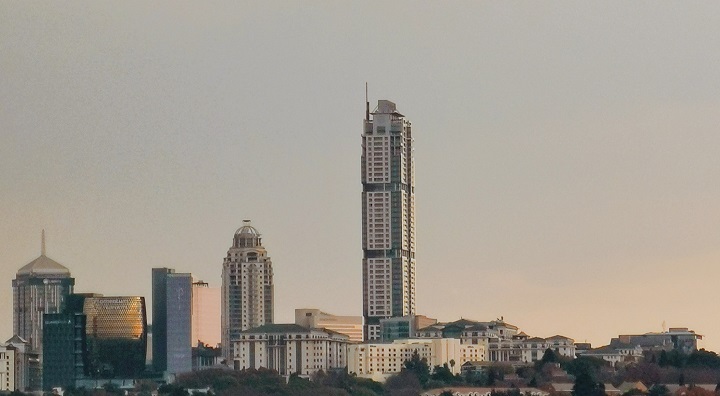 A view of the Sandton skyline
