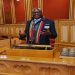 Zwakele Mncwango is pictured at the Parliament House of Norway in Oslo on 23 September 2022.