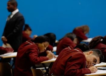 Matric pupils sit for an exam at a Western Cape school.