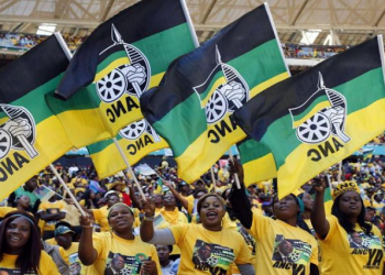 ANC supporters seen at an event