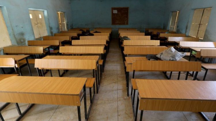 A view shows an empty classroom at the Government Science school where gunmen abducted students, in Kankara, in northwestern Katsina state, Nigeria December 14, 2020. REUTERS/Afolabi Sotunde