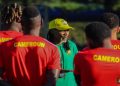 File Image | Cameroon national team coach Rigobert Song talking to the players.