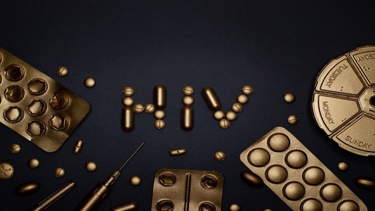 An illustration with the term HIV.