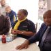 Deputy Minister Pam Tshwete (centre) & Deputy Minister Mcebisi Skwatsha (left) with the Executive Mayor of Central Karoo District Municipality, Cllr Gayton McKenzie (right)