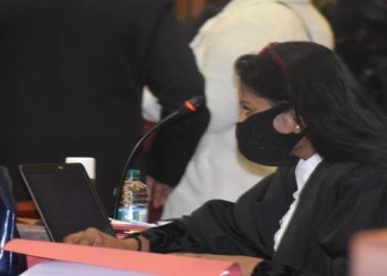 Kelly Khumalo's lawyer, Magdalene Moonsamy, attending court proceedings, April 25, 2022