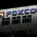 FILE PHOTO: The logo of Foxconn is seen outside the company's building in Taipei, Taiwan November 10, 2022.