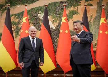 German Chancellor Olaf Scholz meets Chinese President Xi Jinping in Beijing, China November 4, 2022.