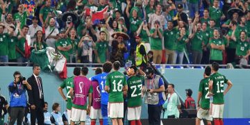 Mexico players and fans react after a match