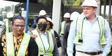 KwaZulu-Natal Premier Nomusa Dube-Ncube at the SABreweries
 multi-million rands expansion project, R825 million investment into KZN