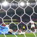 Costa Rica's Keylor Navas concedes a goal scored  by Spain's Alvaro Morata and Spain's seventh.