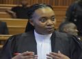 Counsel for accused five, Advocate Zandile Mshololo during the Senzo Meyiwa murder trial in Pretoria.