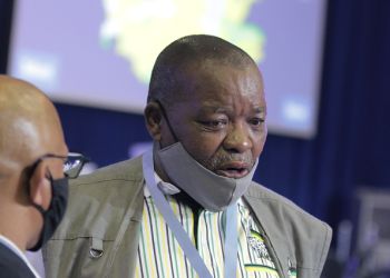 [FILE IMAGE] ANC Chair, Gwede Mantashe at the IEC Election Centre in Pretoria