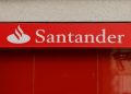 The logo of Santander bank is seen outside a branch in Ronda, Spain, October 25, 2022.