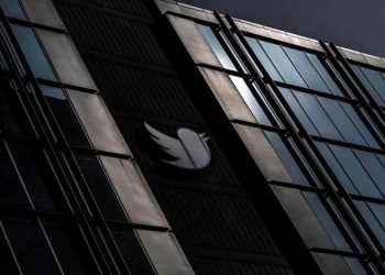 A view of the Twitter logo at its corporate headquarters in San Francisco, California, US October 28, 2022.