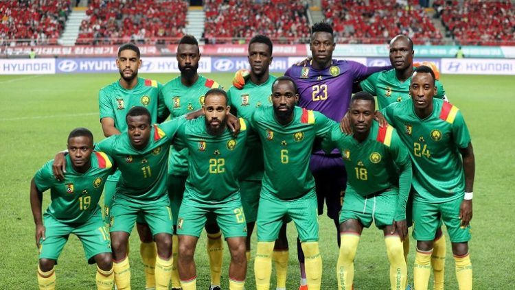 File Image | Cameroon players pose for a team group photo before the match against South Korea in Seoul World Cup Stadium.