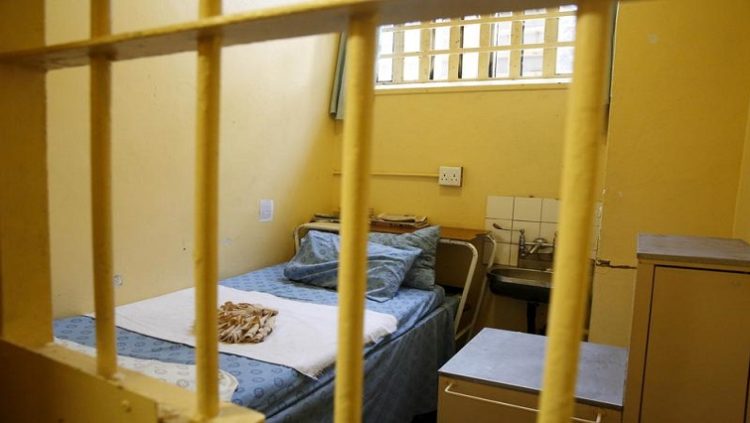 FILE PHOTO: View of a prison cell at the Kgosi Mampuru II Correctional Centre in Pretoria, December 1, 2015. REUTERS/Sydney Seshibedi