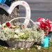 A memorial is seen in the parking lot after a mass shooting at a Walmart in Chesapeake, Virginia, US November 23, 2022.
