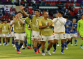 FIFA World Cup Qatar 2022 - Group E - Japan v Costa Rica - Ahmad Bin Ali Stadium, Al Rayyan, Qatar - November 27, 2022 Japan's Yuto Nagatomo teammates applaud fans after the match