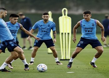 [File Image] : Argentina football team training