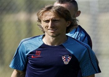[File Image] : Croatia's Luka Modric during training