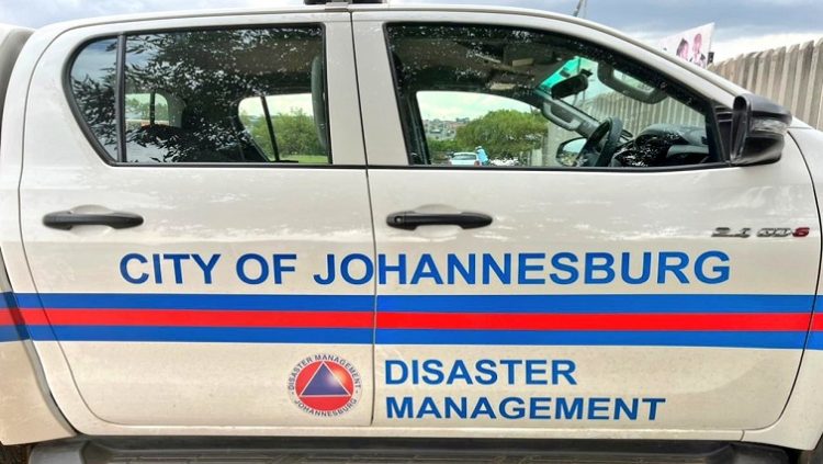 A van of the City of Jonhannesburg Disaster Management Team.