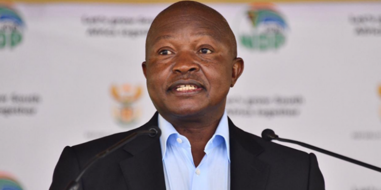 Deputy President David Mabuza delivering the sixth annual Opening Address to the National House of Traditional and Khoi-San Leaders at the Good Hope Chamber.