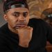 Rapper Nas poses for a photo at Sweet Chick restaurant in Los Angeles, California, US, February 9, 2022.