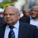 (File Image) Pravin Gordhan pictured with Mcebisi Jonas as they walk from their offices to a court hearing in Pretoria, March 28 2017.