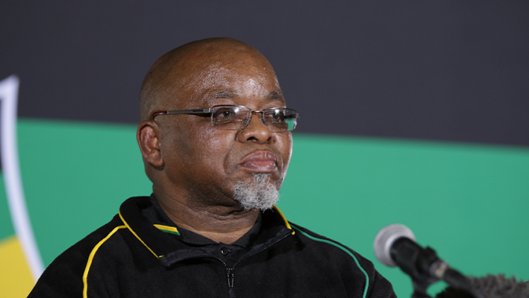 File Image:  ANC Chairperson Gwede Mantashe addressing the media