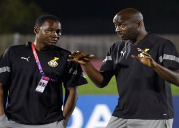 [File Image] : Ghana coach Otto Addo during training