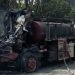 Gutted fire truck at scene of tanker explosion in Boksburg