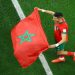 Morocco's Jawad El Yamiq celebrates after a match