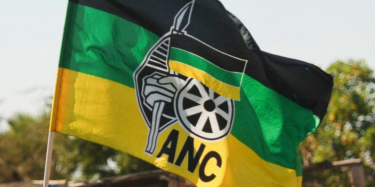 ANC flag seen at a party event.