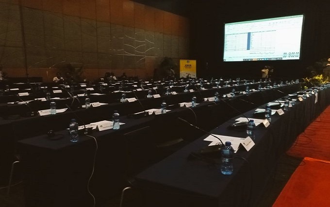 Allocated empty seats at the eThekwini Municipality Council meeting in Durban, 26 January 2023.