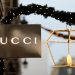 FILE PHOTO: A Gucci sign is seen outside a shop in Paris, France, December 18, 2017.
