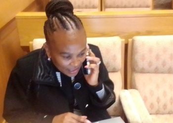 Suspended Public Protector Busisiwe Mkhwebane’s at Committee Room M46 during lunch break attending the proceedings of the Section 194 Inquiry into her fitness to hold office, 17 August 2022.